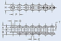 Dimensions<!--304 Stainless Steel Chain-->