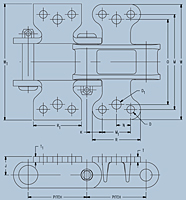 Dimensions<!--K1/K2 Combination Chain-->