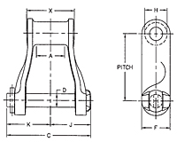 Cottered Dimensions<!--H Class Cottered-->